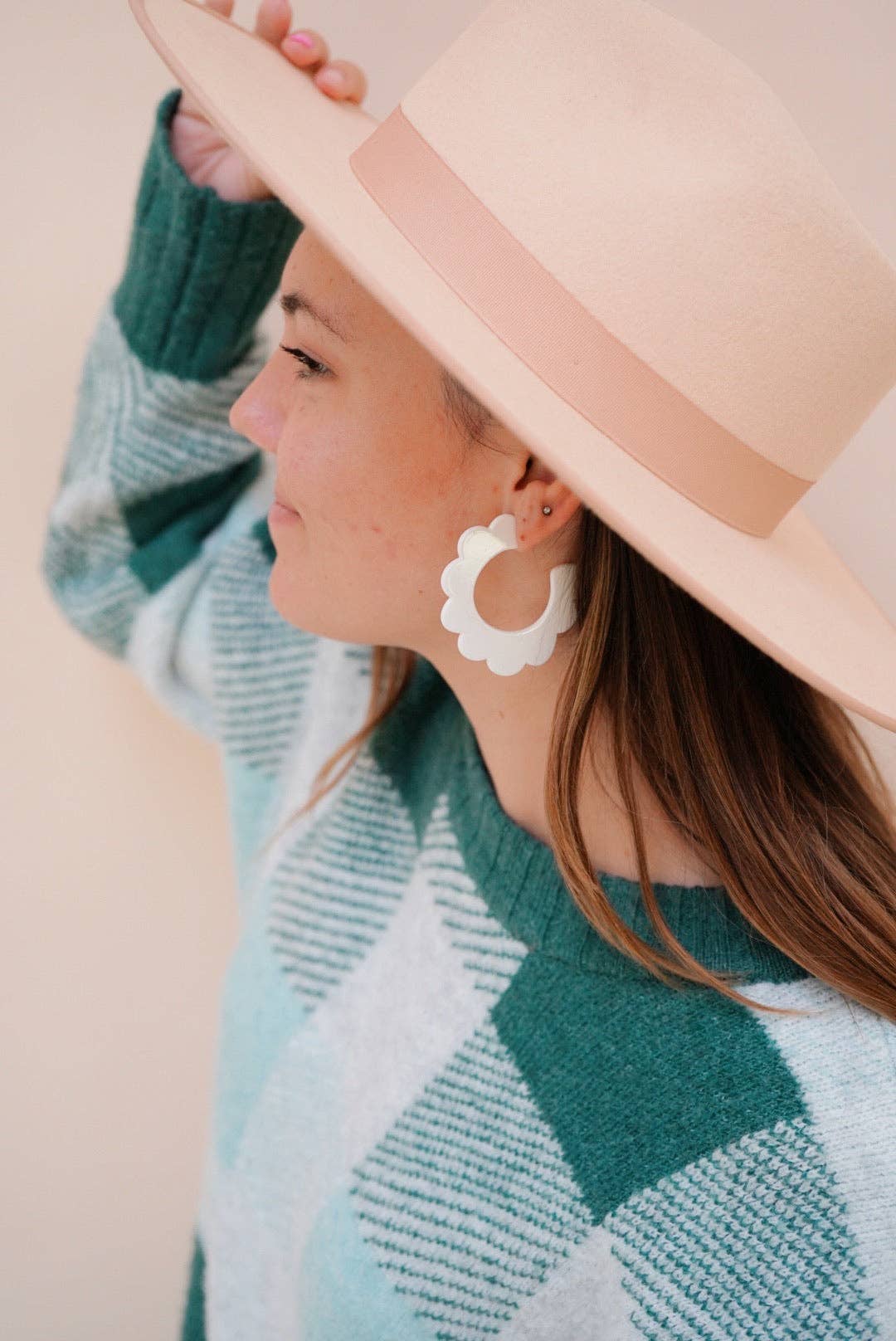 Solid White Margo Earrings