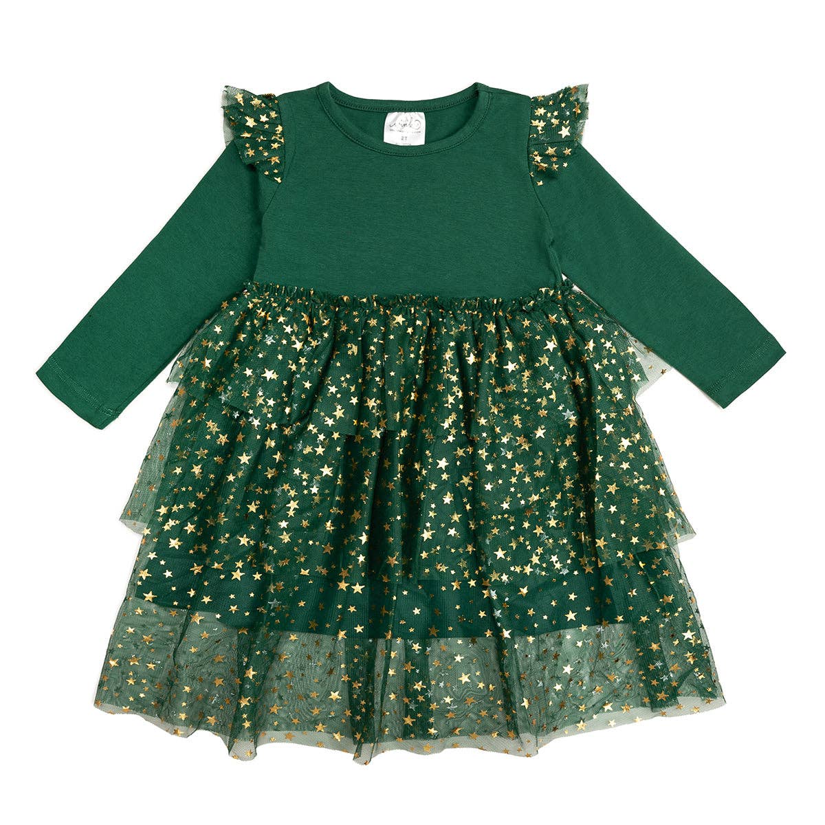 Emerald Shimmer Christmas Dress