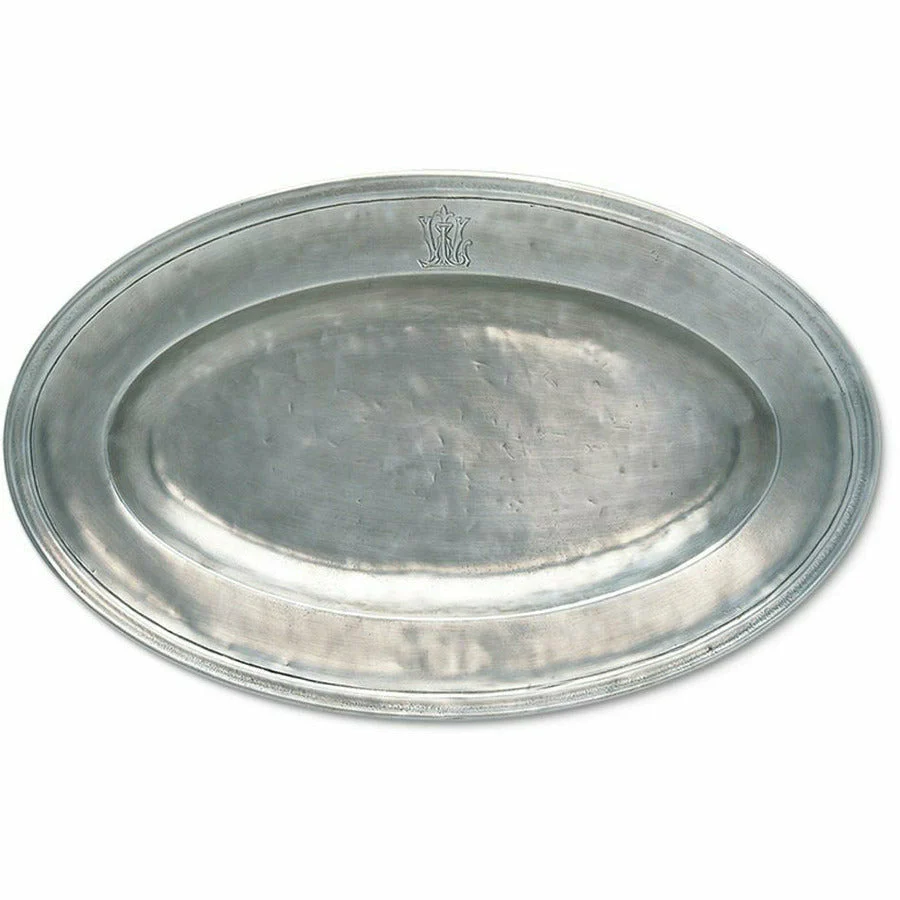 Match Pewter Oval  WL Platter