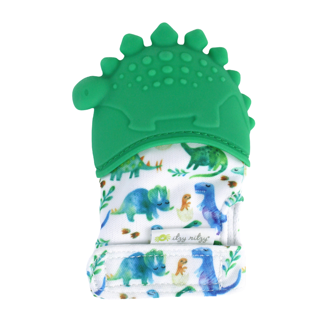 Green Dino Silicone Teething Itzy Mitt™