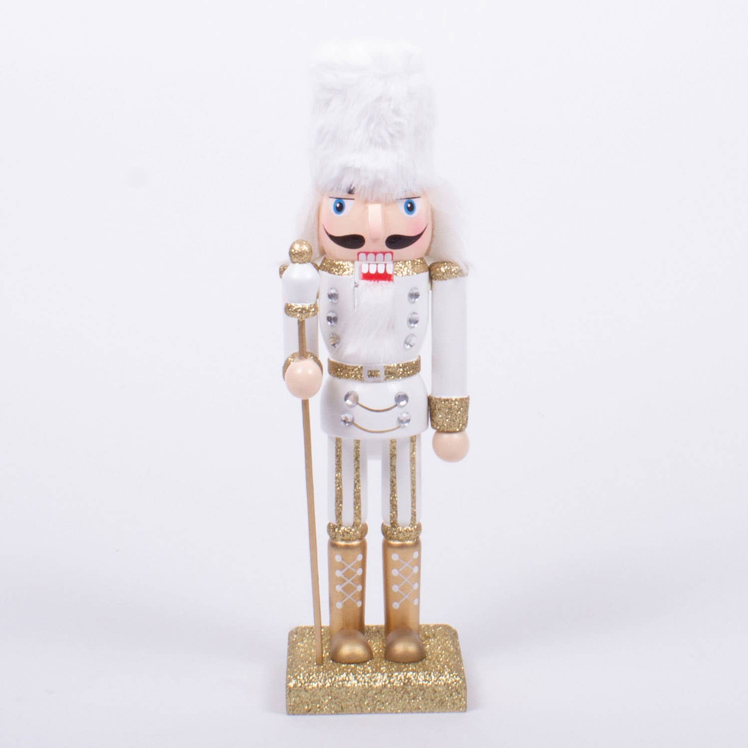 White 10" Nutcracker